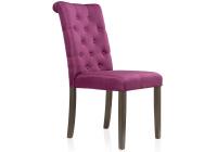 Стул деревянный Amelia dark walnut / fabric purple. Фото №1