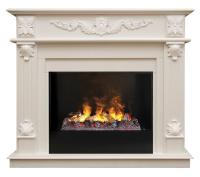 Электрокамин RealFlame Philadelphia 26 WT 3D Cassette 630 + Black вставка. Фото №1