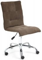 Кресло офисное TetChair Zero (флок, коричневый)
