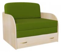 Диван прямой Юлечка дизайн 1 выкатной (рогожка, Зеленый) 103/90/80. Фото №1