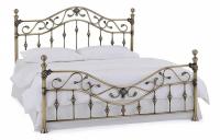 Кровать металлическая CHARLOTTE 140*200 см (Double bed), цвет: Античная медь (Antique Brass). Фото №1