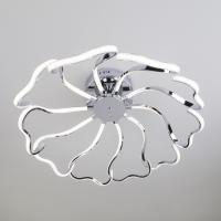 Потолочная люстра Eurosvet Begonia 90095/10 хром 100W. Фото №1