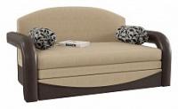 Диван детский Димочка Люкс Флау Беж выкатной (рогожка+экокожа, Бежевый) 145/90/80. Фото №1