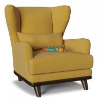 Кресло Оскар (Людвиг) дизайн 1 Желтый велюр. Фото №1