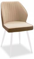 Стул DikLine 222 кремовый V02, Stone/белый