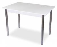 Стол со стеклом -  ,белый