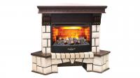 Электрокамин Stone Corner 25,5 AO c очагом FireStar 25,5 3D