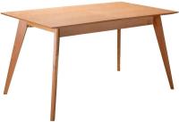 Стол раскладной Лунд Натуральный бук, 140 см. Фото №1