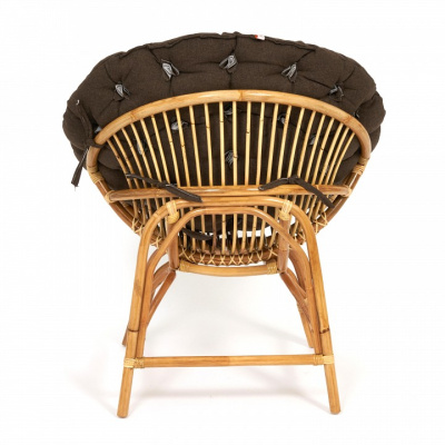 Кресло PAPASAN CLEO ECO / с подушкой / Natural (натуральный), ткань Коричневый, 3М7-147. Фото №2