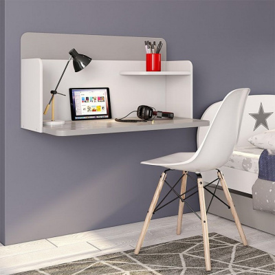 Стол навесной Polini Kids Mirum, серый. Фото