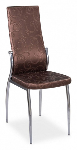 Стул кухонный  коричневый (темная бронза) с узором, повышенной комфортности. Фото №1