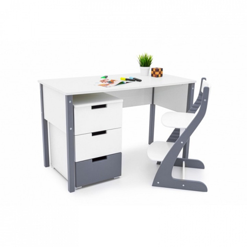 Стол письменный Svogen 411924, белый. Фото №3