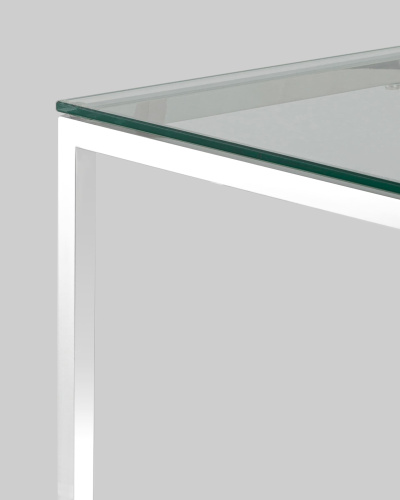 Журнальный стол 40*40 ТАУН серебро. Фото №7