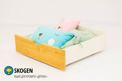 Ящик для кровати Skogen classic, белый. Фото №3