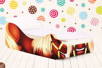 Кровать Лошадка Талисман, коричневый. Фото №3