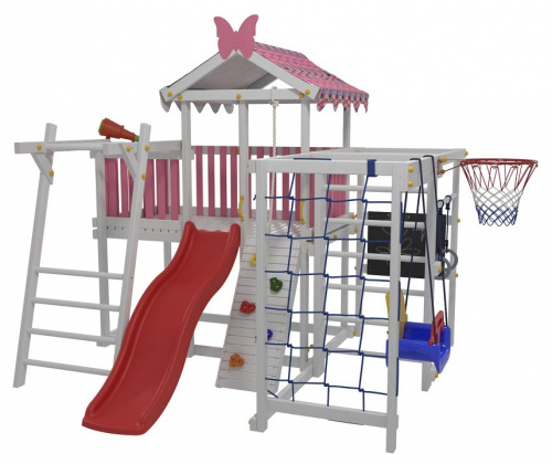 Комплекс игровой ДК1Р, розовый, серый. Фото №1