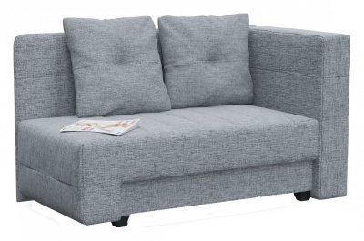 Диван прямой Корфу NEXT Серая рогожка Еврокнижка (рогожка, Серый) 147/84/75 Подлокотник справа.. Фото №2