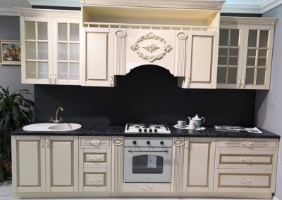 Секция напольная 1-створчатая Верона крем глянец. Фото №3