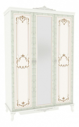 Шкаф трехстворчатый Луиза (ЛД 665.074.000)  Алебастр. Фото №1