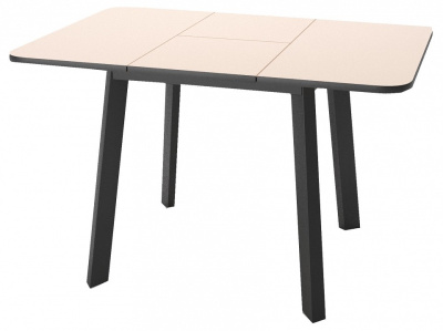 Стол обеденный DikLine Unis 14 кремовый/черный фото Стол обеденный DikLine Unis 14 кремовый/черный. Фото №2