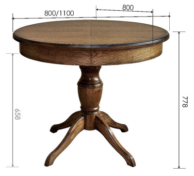 Стол Верди 11/1 П317.04. Фото №2