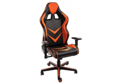 Компьютерное кресло Racer черное / оранжевое. Фото №2