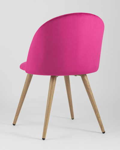 Стул Лион велюр розовый. Фото №6