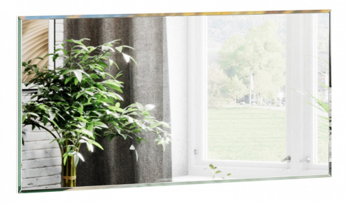 Зеркало настенное Норд (Чёрный, профиль 45 градусов). Фото №1