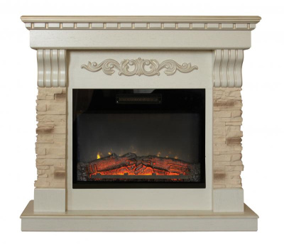 Электрокамин RealFlame Marseille Luxe WT c Kendal 24. Фото №2