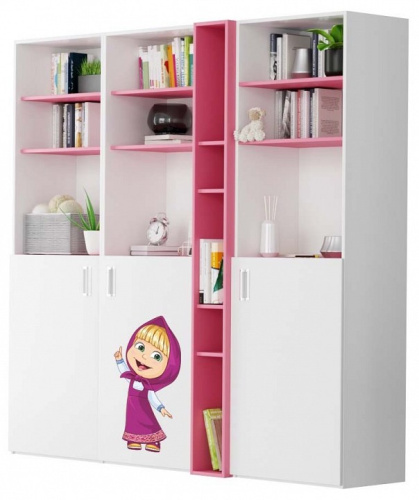Шкаф книжный Маша и медведь Playtime. Фото №1
