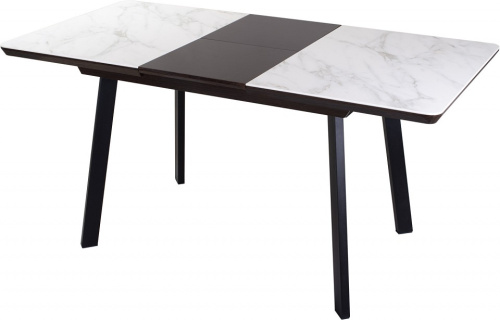 Столы с керамогранитом , Венге глянец/керамогранит под белый мрамор. Фото №2