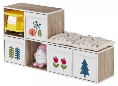 Стеллаж домик для игрушек Маша и Медведь Folk 2. Фото №2