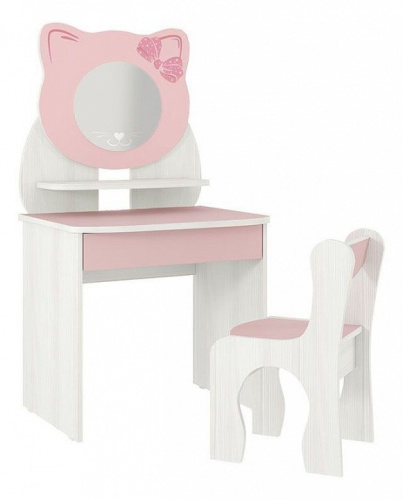 Набор детский Котенок, (600х370х1120) белый рамух/розовый. Фото №1