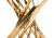 Стол стеклянный Twist gold / black фото Стол стеклянный Twist gold / black. Фото №3