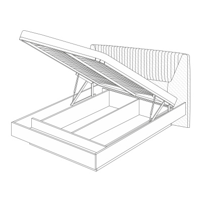 Кровать-11 с подъёмный основанием 1800 Марсель. Фото №5