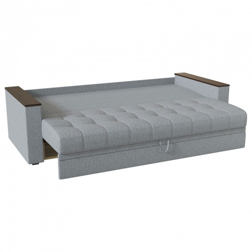 Диван прямой Атланта Грей без стола еврокнижка (рогожка, Серый) 232/85/90. Фото №2