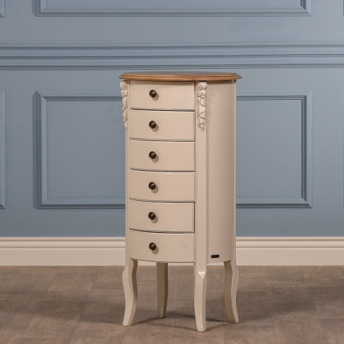 S6663 Комод круглый 6 ящиков SIENA. Фото №1