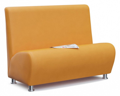 Диван офисный Манхеттен White (экокожа, Белый) 120/90/60. Фото №2