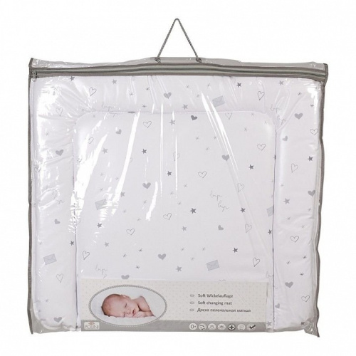 Матрас пеленальный Polini kids French Teddy, белый. Фото №5