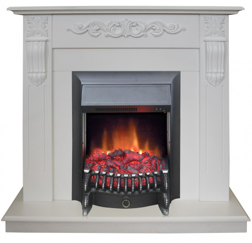 Электрокамин RealFlame Dominica WTс Fobos s Lux BL. Фото №1