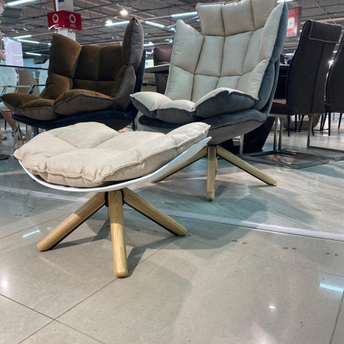 Дизайнерское кресло DC-1565С (бежевое) BEIGE. Фото №6