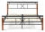 Кровать EUNIS (AT-9220) Wood slat base дерево гевея/металл, 160*200 см (Queen bed), красный дуб/черный фото Кровать EUNIS (AT-9220) Wood slat base дерево гевея/металл, 160*200 см (Queen bed), красный дуб/черный. Фото №2