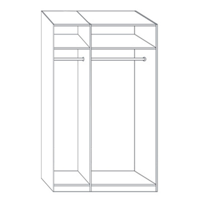 Шкаф 3-ств с зеркалом Афина крем корень. Фото №3