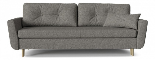 Диван прямой Норфолк Dream Grey Пантограф Серый рогожка. Фото №1