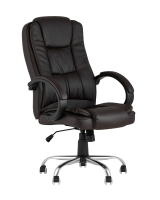 Кресло руководителя TopChairs Atlant коричневое. Фото №2