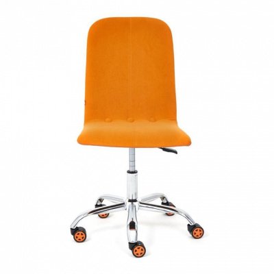 Кресло RIO флок/кож/зам , оранжевый/оранжевый, 18/14-43. Фото №2