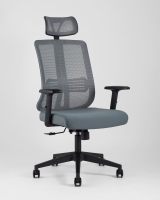 Кресло руководителя TopChairs Post серое. Фото №3