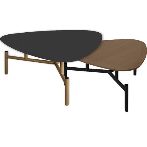 Стол журнальный Fin Табак + Графит. Фото №1