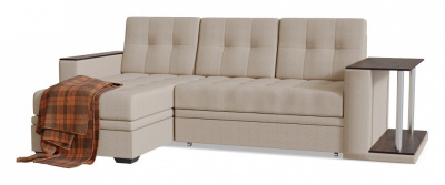 Диван угловой Атланта (Атлантик) Беж со столом дельфин Бежевый рогожка, угол левый, стол справа фото Диван угловой Атланта (Атлантик) Беж со столом дельфин Бежевый рогожка, угол левый, стол справа. Фото №2