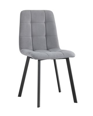 Стул Oliver Square велюр серый фото Стул Oliver Square велюр серый. Фото №2